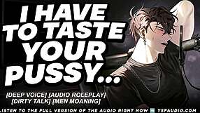Her seductive dirty talk solo audio makes boyfriends moan in pleasure