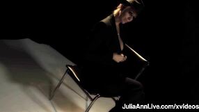 busty cougar julia ann puffs cigar so sexy 💋🚬