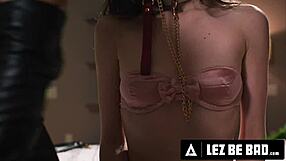 Femdom MILFs Dominate Petite Lexi Lore Maya Woulfe