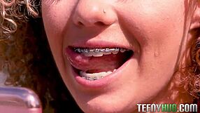 eli luxx braces shine while riding daddy pov hardcore with big tits bouncing beautifully