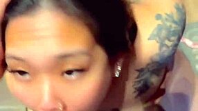 Damn that huge cock meat in kitchen tastes good deepthroat blowjob to doggystyle creampie pov!!