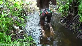 Director Fucks Skinny African Tribe Girls Hardcore Outdoor Forest Backstage Horny