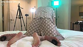 Rapper Pounds Blonde Tgirl Ass in Wild Crossdressing Fuck Fest