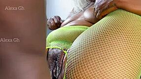 ⭐️Cum deep in young ebony's shaved pussy pounded hard!