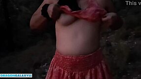 stranger bends petite latina teen over in forest for public doggystyle creampie quickie