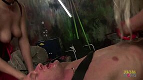 Busty Fake-Titted Blonde Brunette Milf Pound Guy in Abandoned House