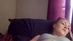 my snow bunny's shaved pussy throbs horny with toys