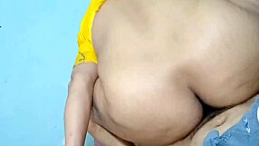 desi bhabhi in yellow dress rides cock cowgirl bareback with juicy pussy moans