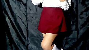 Horny Mexican Schoolgirl Masturbates Outdoors for Teacher