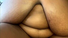 FAT CREAMY PUSSY TWERKS BIG BLACK ASS IN LINGERIE CHEATING DILDO PLAY
