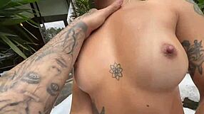 wanna feel my tight pussy gripping your cock in this public jacuzzi before you cum inside