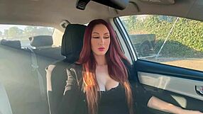 Does Italian MILF Artemisia Love's big tits tempt you smoking in car?