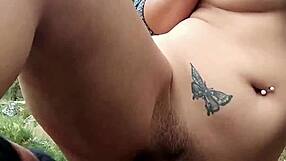 dude that stranger's big booty shaking got me flashing her quick in the public forest