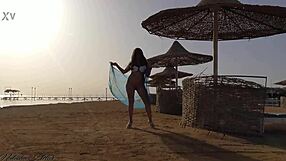 wanna see me flash my bare pussy without panties on crowded public beach?