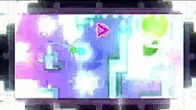 innocent stepsister sneaks into room for wild fuck but kicked out for geometry dash
