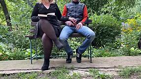 Curvy Stepmom Fucks Steps on Outdoors Hard