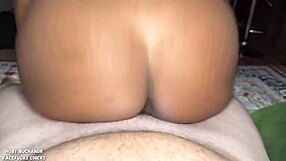 White Cock Pounds Ebony Chick's Tight Pussy Doggy After Face Fuck