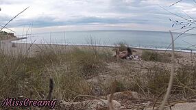 omg french teacher slut misscreamy blows stranger cock on nude beach cumshot