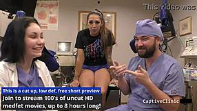 Stefania Mafra spreads latex ass backstage handcuffs heels humiliation