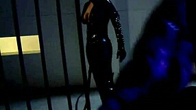 Damn! Katwoman Jennifer Dark's Prison Cage Blowbang Cowgirl Ride