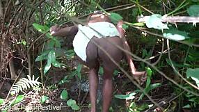 Skinny African Tribe Woman Cherishes Outdoor Labor Deeply