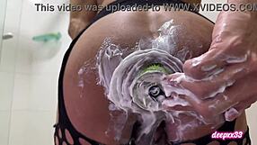 Ladyboy endures extreme anal toys and dildo destruction