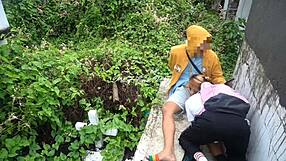 pinay student slut bends for teacher's doggystyle in cemetery scandal