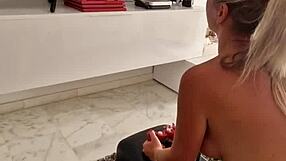 Milf Wife Fingers Pussy And Squirts Moaning On Sybian While Riding