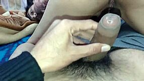 friends ravage indian mommy's big ass pussy up close on the ranch with full hindi dirty talk