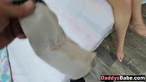 angry stepdad explodes as horny stepdaughter deepthroats his cock