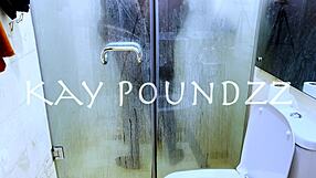 amateur couple's homemade shower fuck escalates to deepthroat and doggystyle with monster cock