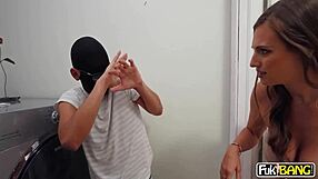 kenzie love catches laundry burglar and fucks him senseless