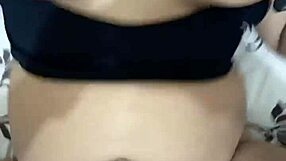 Indonesian milf with huge tits enjoys bent over pounding and cumshot