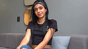 mysterious petite latina teen seals casting deal with pov creampie fuck