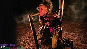 gemma smithy bound for intense monster cock blowjob training