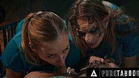 what if a three-titted demon breastfeeds nurses in a taboo hospital milk-drenched orgy