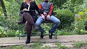 Curvy Stepmom Fucks Steps on Outdoors Hard