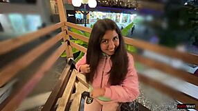 Public agent picks up cute shaved czech teen fucks rough outdoors creampie pussy drip