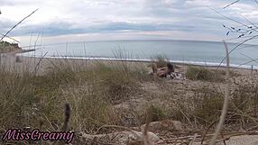 omg french teacher slut misscreamy blows stranger cock on nude beach cumshot