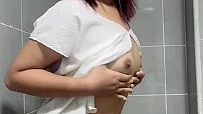 she dances seductively while hands grope her soft tits