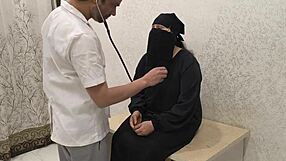 Muslim patient gets thorough exam from clinic doctor