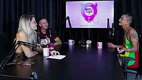 Morena And Blonde Brazilian Strippers Share Hot Naked Mansion Tales