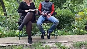 Curvy Stepmom Fucks Steps on Outdoors Hard