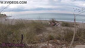 omg french teacher slut misscreamy blows stranger cock on nude beach cumshot