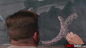 horny teachers can't resist fucking after classroom masturbation tease