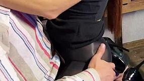 boss, can you feel my shiny pantyhose legs wrapping you?