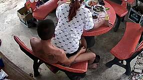 Beautiful thai teen sneaks bedroom creampie with boyfriend's friend