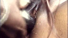 Black lesbians lick ebony muffs in jacuzzi orgy