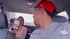 i make uber driver's fantasy real with my curvy latina tits and pussy outdoors