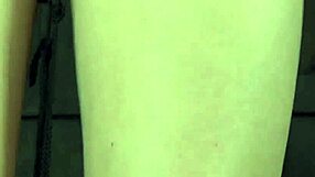 Caged Horny Babe Delivers Intense Fellatio to Old Man